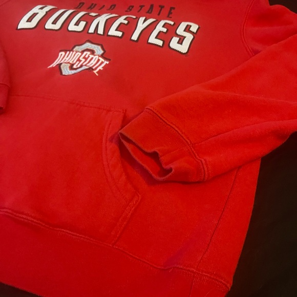 #200 Ohio State buckeyes Scarlet and gray college hoodie - Picture 11 of 15